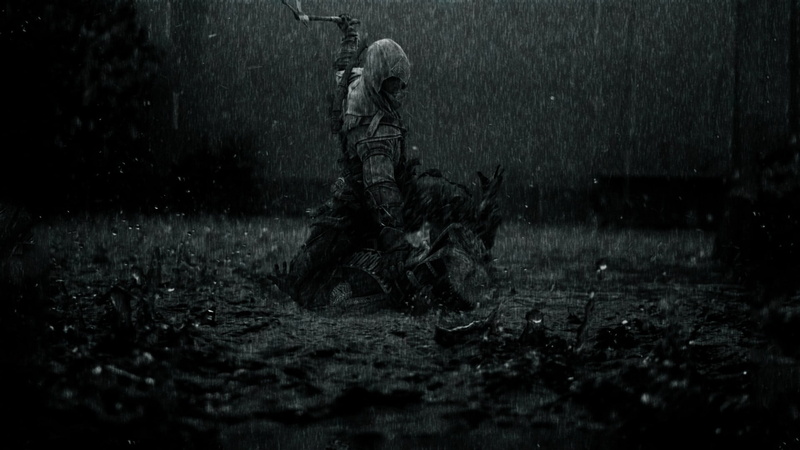 uniform, one Person, dark, plant, army soldier, women, field, people, real people, military, land, clothing, adult, females, army, horror, Assassins Creed