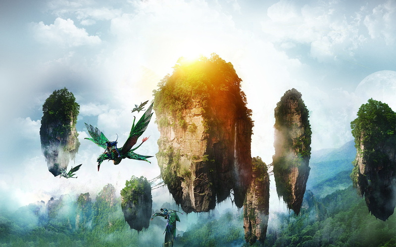 2K, Avatar, Floating Island, Neytiri, Flying