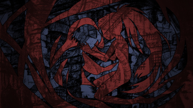 full frame, close-up, red, 1080P, representation, graffiti, Miki Sayaka, male likeness, creativity, anime, indoors, history, mural, pattern, wall, no people