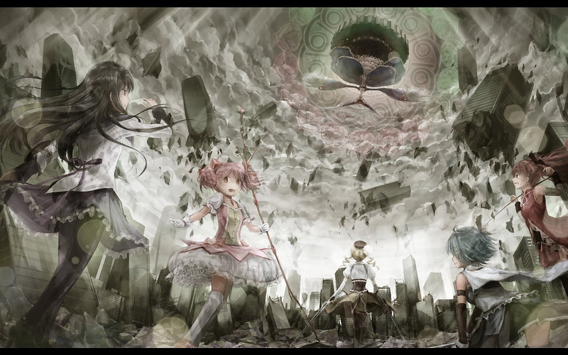 belief, Madoka Kaname, Mami Tomoe, craft, female likeness, sculpture, statue, nature, male likeness, religion, spirituality, Puella Magi Madoka Magica