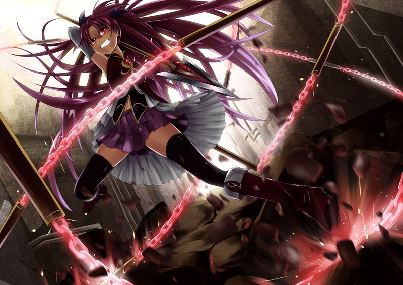 nature, art and craft, ribbon - sewing item, chains, man made object, pattern, anime, decoration, representation, creativity, purple hair, Mahou Shoujo Madoka Magica