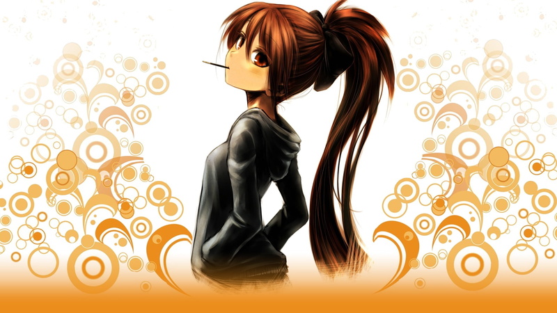 human hair, 1080P, adult, young adult, hair, Mahou Shoujo Madoka Magica, looking, real people, leisure activity, hairstyle, Sakura Kyouko, one person