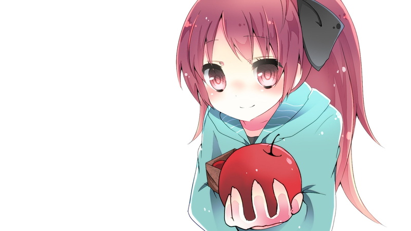 apples, 1080P, anime girls, Mahou Shoujo Madoka Magica, Sakura Kyouko, anime