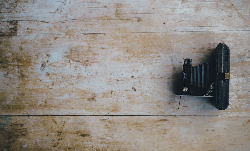 old, copy space, surface, wood - Material, textured, equipment, flooring, camera, lay, black metal, high angle view, flat, metal, fork, 4K, metal machine