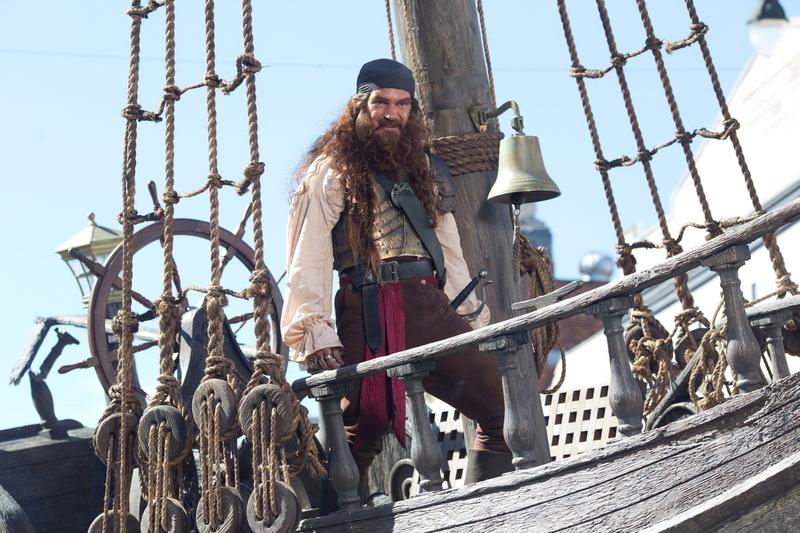 The SpongeBob Movie: Sponge Out of Water, the ship, Spongebob, Antonio Banderas, 2K, bell, the wheel, pirate