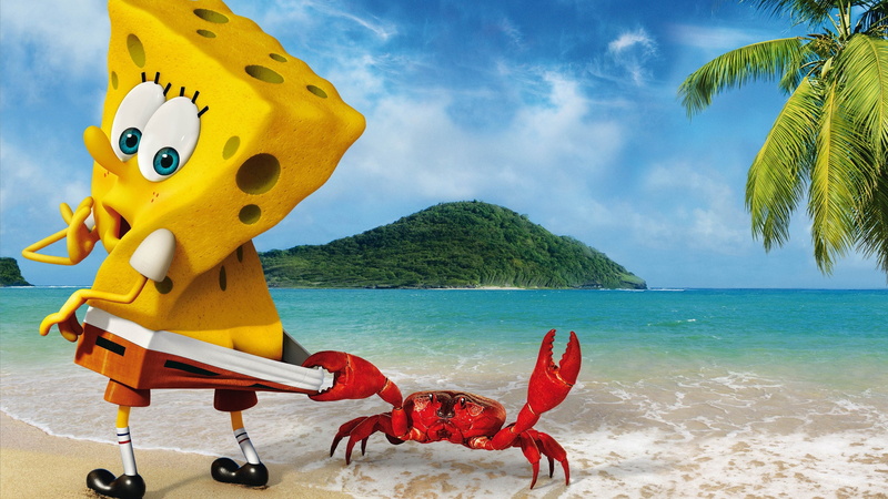 movie, Mr. Krabs, Best Animation Movies of 2015, 4K, sea, The SpongeBob Movie: Sponge Out of Water, Tom Kenny, crab, squarepants, cartoon, film, spongebob