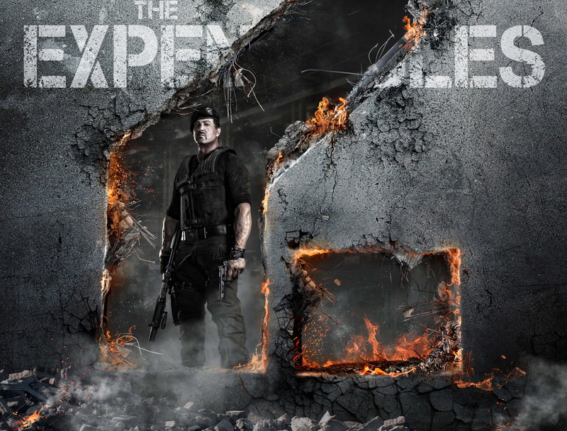 The Expendables 2, 1080P, Barney Ross, expendables, Sylvester Stallone, poster
