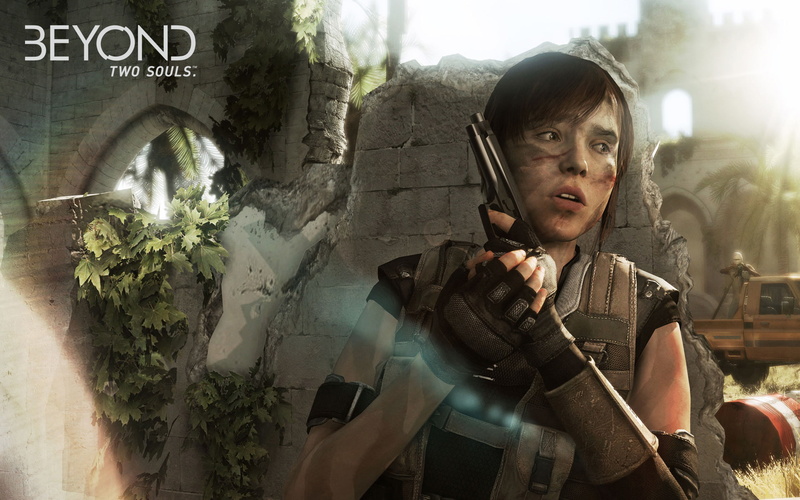 Jodie Holmes, Beyond: Two Souls, Quantic Dream, Ellen Page, 1080P, gun