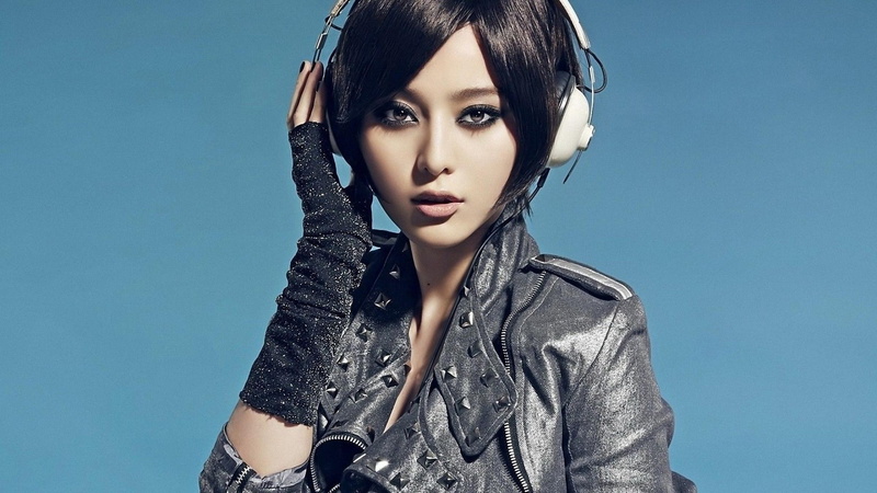 2K, Aya Kamiki, headphones, Fan Bingbing, face, women