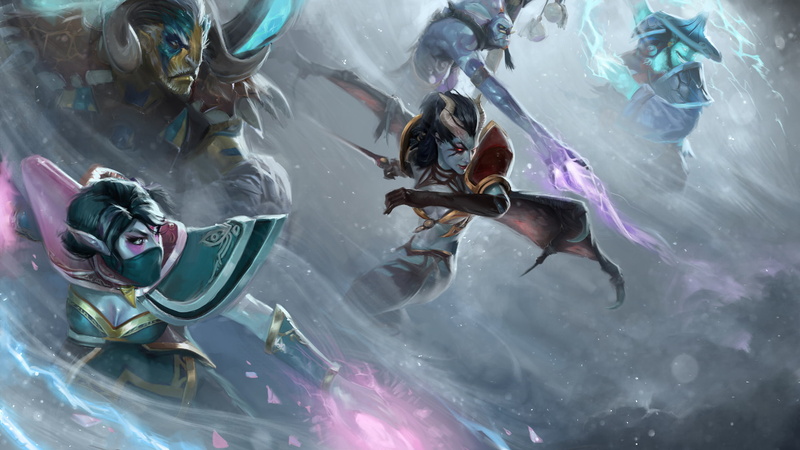 Storm Spirit, Dota 2, Witch Doctor (character), Lanaya, Elder Titan, Queen of Pain, Templar Assassin, 1080P