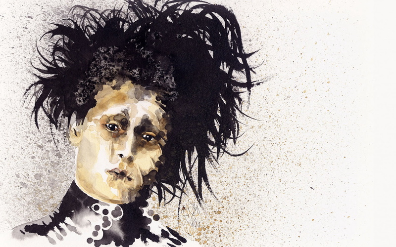 humor, bizarre, headshot, painting, facial Expression, human Hair, women, front view, curly Hair, art, disguise, halloween, mammal, animal, people, johnny depp