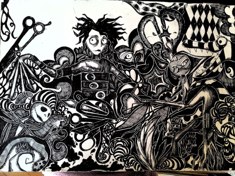 romance, depp, fantasy, 720P, scissorhands, edward, drama, dark