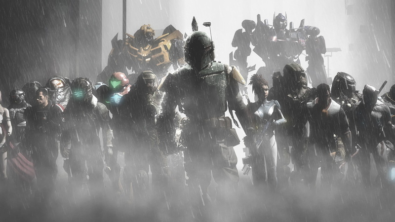 celebration, arts culture and entertainment, large group of people, men, crowd, boba fett sarah kerrigan samus aran starcraft gordon man master chief predator movie crysis dead space bumblebee transformers optimus prime