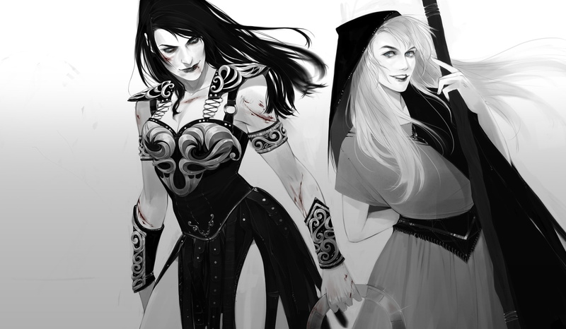 Xena: Warrior Princess, fantasy art, artwork, HeySpace, 2K