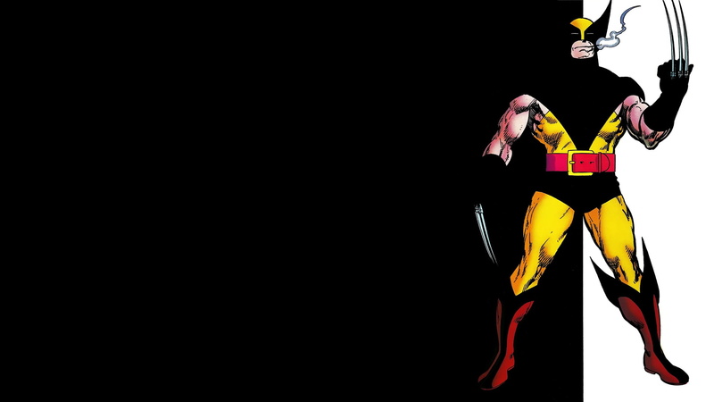 black, wolverine, 1080P, hd, cartoon/comic, x, men