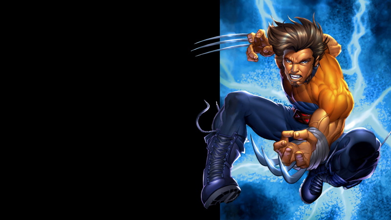 cartoon/comic, wolverine, x, 1080P, men, black, hd