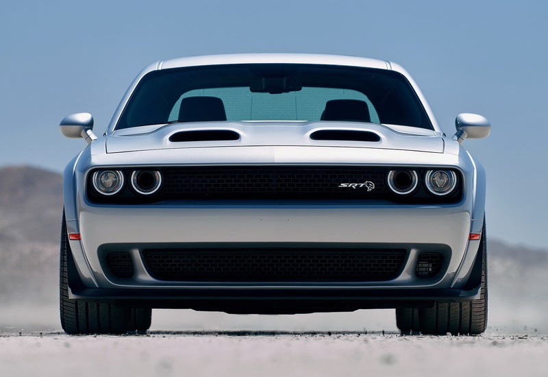cold temperature, srt, winter, hellcat, 720P, dodge, blue, sky, day, land vehicle, mode of transportation, retro styled, no people, snow, front view, transportation