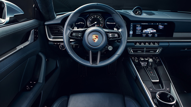 911, 4K, Carrera, Porsche, Interior, 2019