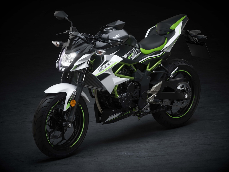 4K, 2019, Kawasaki Z125, 4K