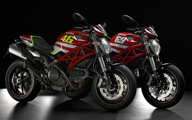 two, bikes, ducati, sports, 1080P, ducati monster, monster, 1920x1200, motorcycles