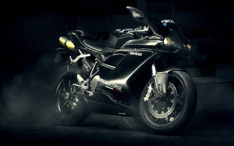 Ducati, Black, Motorcycle, evo, 2K