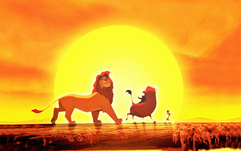 vertebrate, 4K, domestic, domestic animals, disney, adult, yellow, king, one animal, beauty in nature, walt, sky, mammal, art, full length, lion, anime