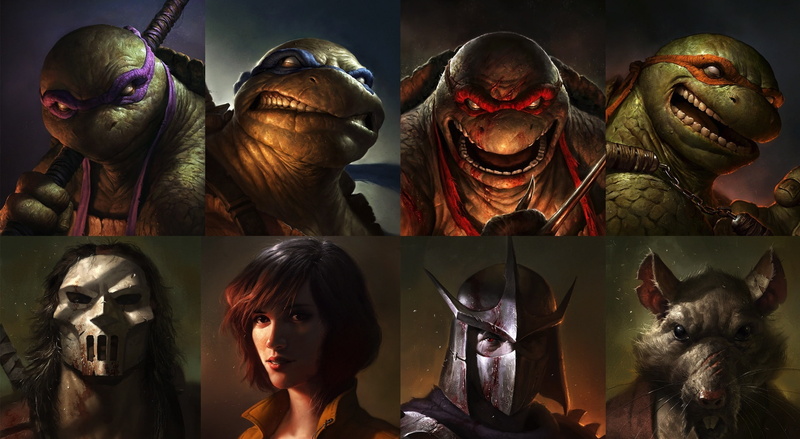 human representation, creativity, mask - disguise, tmnt, mutant, mask, statue, Fantasy, digital composite, characters, craft, close-up, collage, female likeness