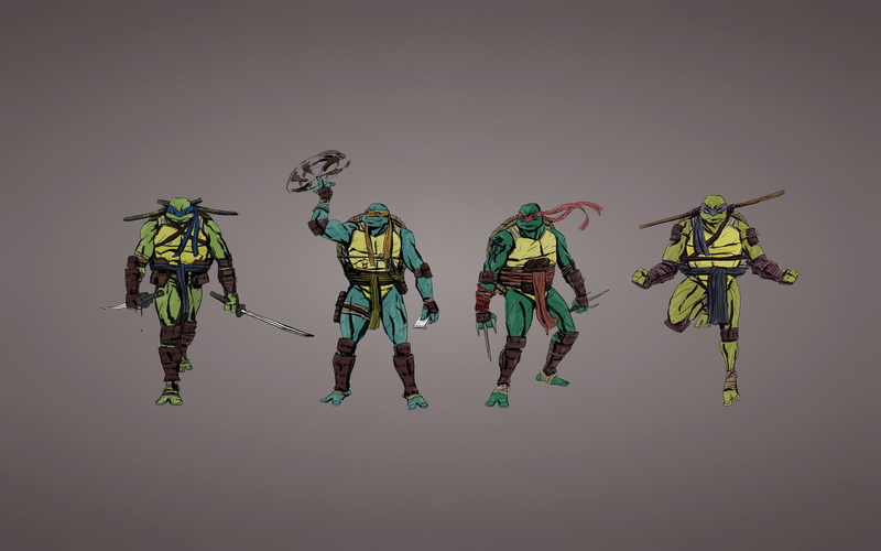  group of people, sport, cooperation, ninja, Michelangelo, studio shot, indoors, 1080P, sky, Teenage Mutant Ninja Turtles, nature, Rafael, Donatello