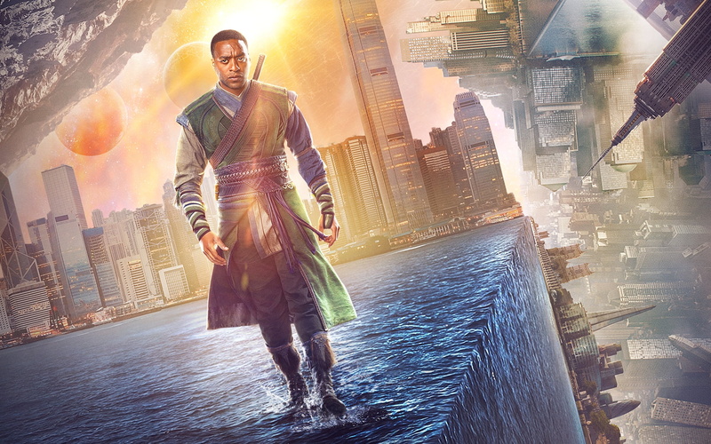 hollywood, building exterior, nature, men, lens flare, karl, ejiofor, casual clothing, baron, young adult, city, Hollywood Movies, adult, sky, building