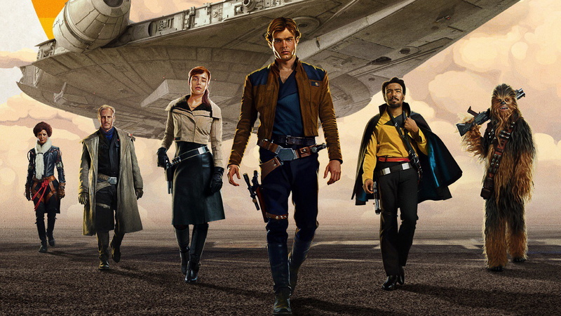 Han Solo, Solo: A Star Wars Story, 2K, Chewbacca, Lando Calrissian, Beckett, Val, QiRa, Alden Ehrenreich, Emilia Clarke, Donald Glover