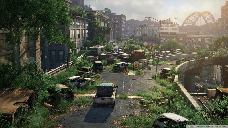 no people, building, car, land vehicle, The Last of Us, residential district, built structure, city, truck, gray, 1080P, architecture, building exterior