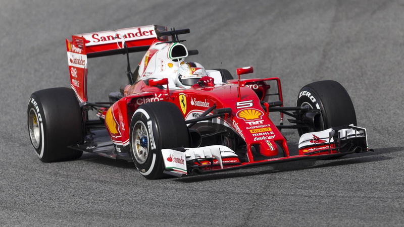 ferrari f1 2016, formula one racing, land vehicle, sebastian vettel, athlete, motorsport, f1, ferrari, outdoors, transportation, sports race, motor racing track