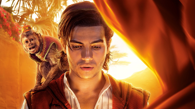 MENA Massoud, Aladdin, monkey, Aladdin 2019, 4K