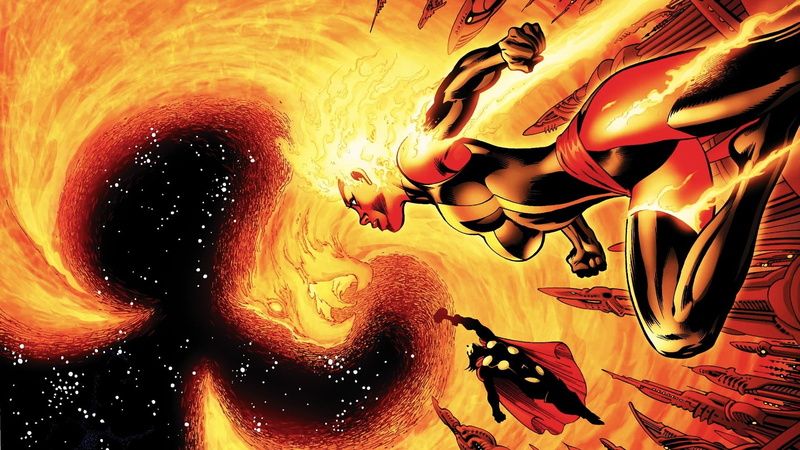 fictional, no people, Thor, creativity, food and drink, multi colored, motion, orange color, comics, table, animal, character, 1080P, Dark  Phoenix
