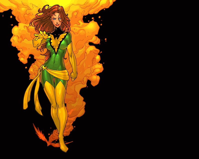jean, art and craft, one person, indoors, comics, young adult, superheroines, paint, black background, 720P, grey, Jean Grey, illustration, nature, studio shot
