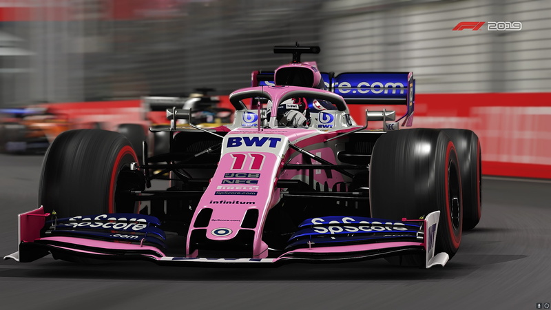Video Game, Racing Point RP19, F1 2019, Race Car, 2K