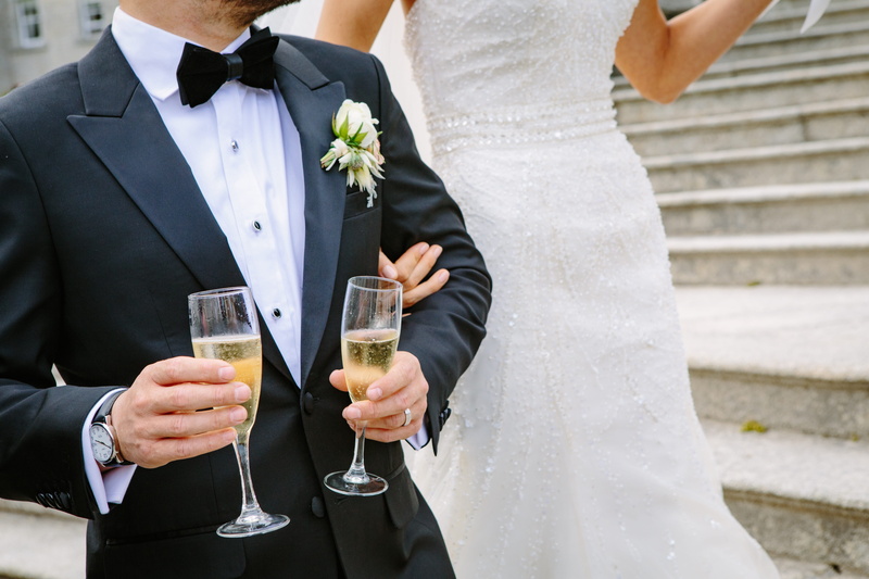 glass, two, wedding, newlywed, woman, bride, 5K, midsection, couple - relationship, married, husband, love, wine, drinking, ceremony, positive emotion