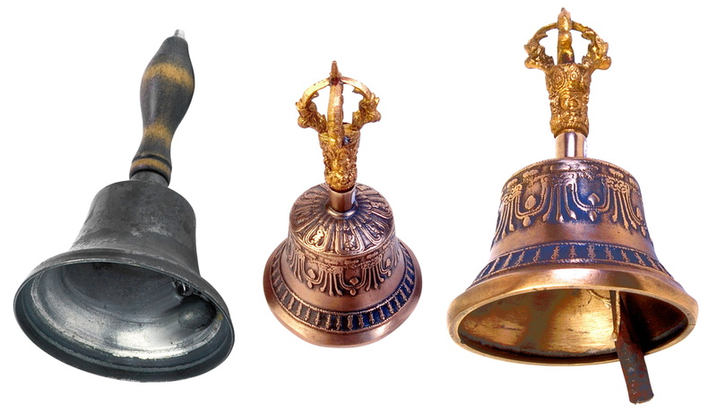 signal, close-up, handbells, old, hobby, day, white background, studio shot, gold colored, stainless, cut out, craft, history, ornate, no people, two, accessory
