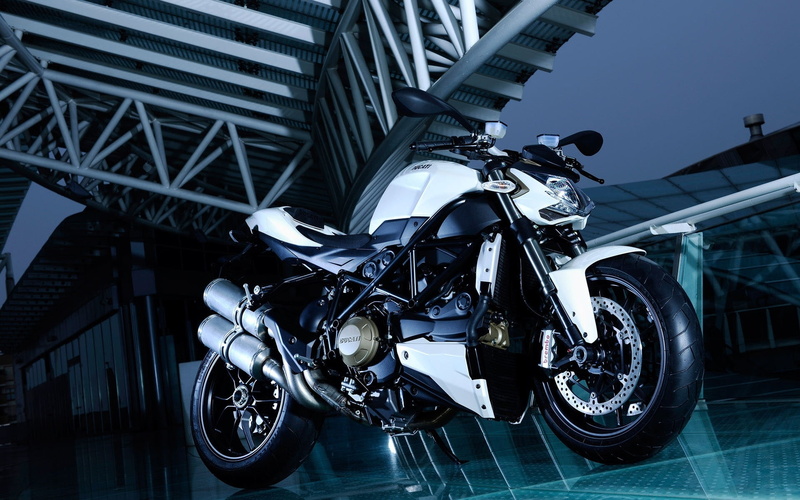 cool, black, 1080P, motorcycle, white, white motorcycle, bike, sport, ducati