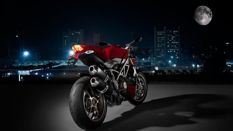 motorcycles, rear, streetfighter, ducati, 1080P
