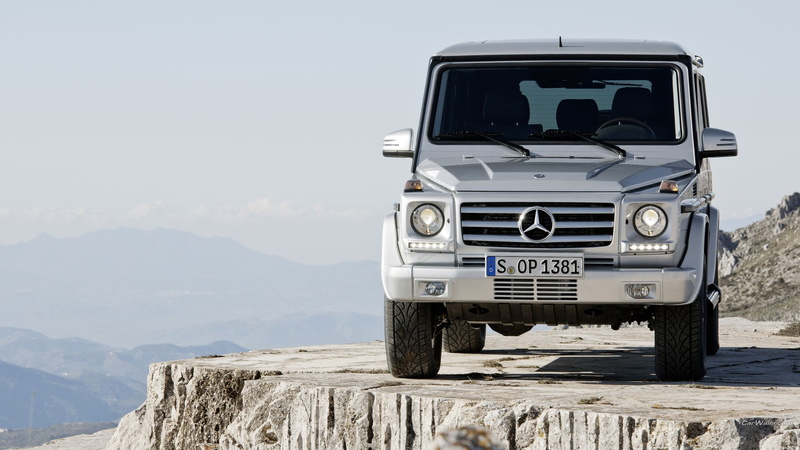 Mercedes Benz, vehicle, silver cars, 1080P, Mercedes G-Class, car