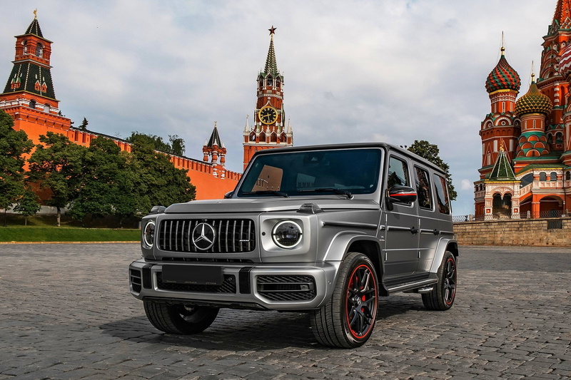 1080P, The KREMLIN, G 63 AMG, Mersedes Benz, MOSCOW, RED SQUARE, 2019