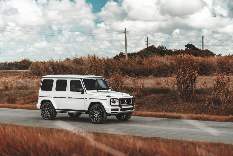 G-class, W464, 1080P, White, Mercedes, Field, G500