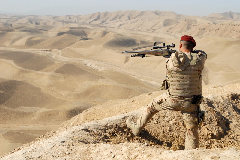 rifle, sniper, EMM 992, Elmech, EM 992, desert, 4K, soldier