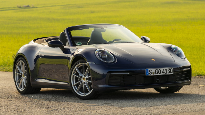 Convertible, Porsche, Sport Car, Porsche 911 (992) Carrera, Car, 1080P