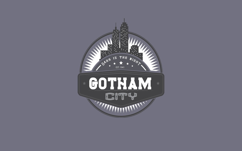 1080P, Gotham City, retro styled, Batman, sign, indoors, close-up, technology, text, capital letter, architecture, western script, communication, cut out