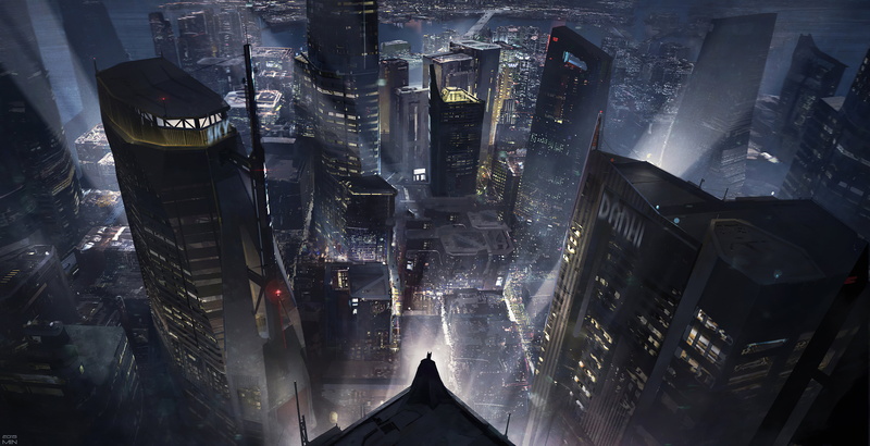 4K, Batman, DC Comics, Skyscraper, City, Gotham City