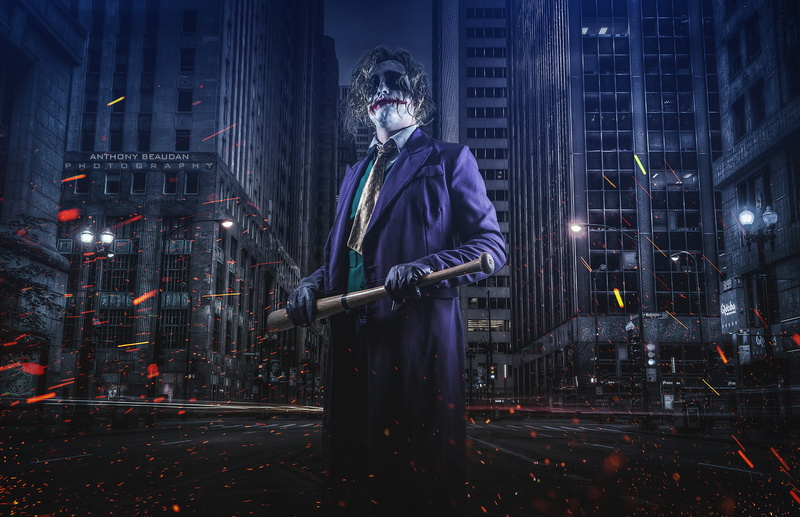 Anthony Beaudan, 1080P, the city, Joker, art, Gotham