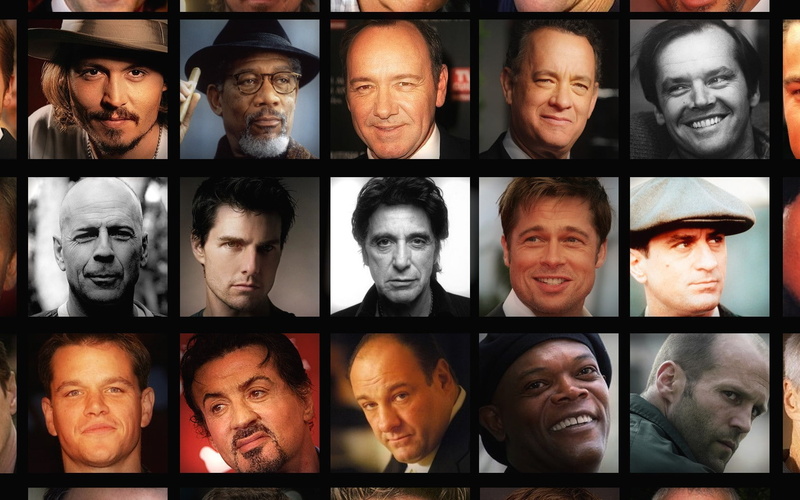 matt, gandolfini, nicholson, sopranos, collage, brad, samuel, actors, depp, cruise, robert, statham, niro, pitt, james, jack, jason, pacino, johnny, damon