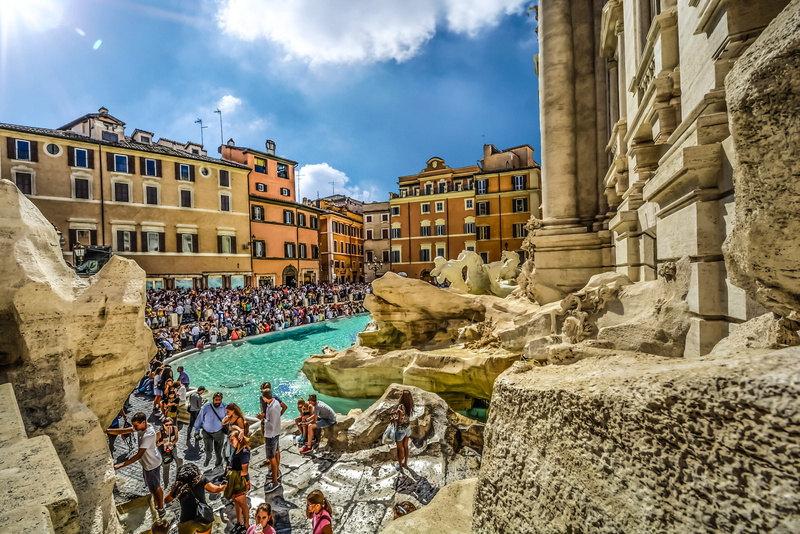outdoors, real people, exterior, tourism, historic, concrete, sculpture, vacation, neptune, piazza, Other Side, near, roman, travel, travel destinations